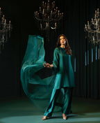 Qalbeena Green Farshi Shalwar Kameez