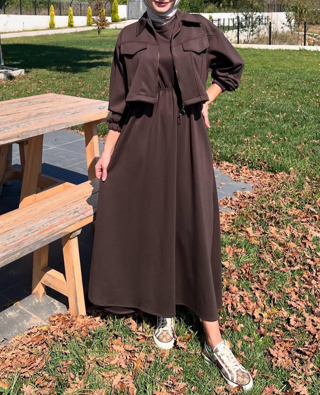 QALBEENA ZIPER COATY MAXY