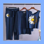 Qalbeena Comfy Nights Three Piece Blue