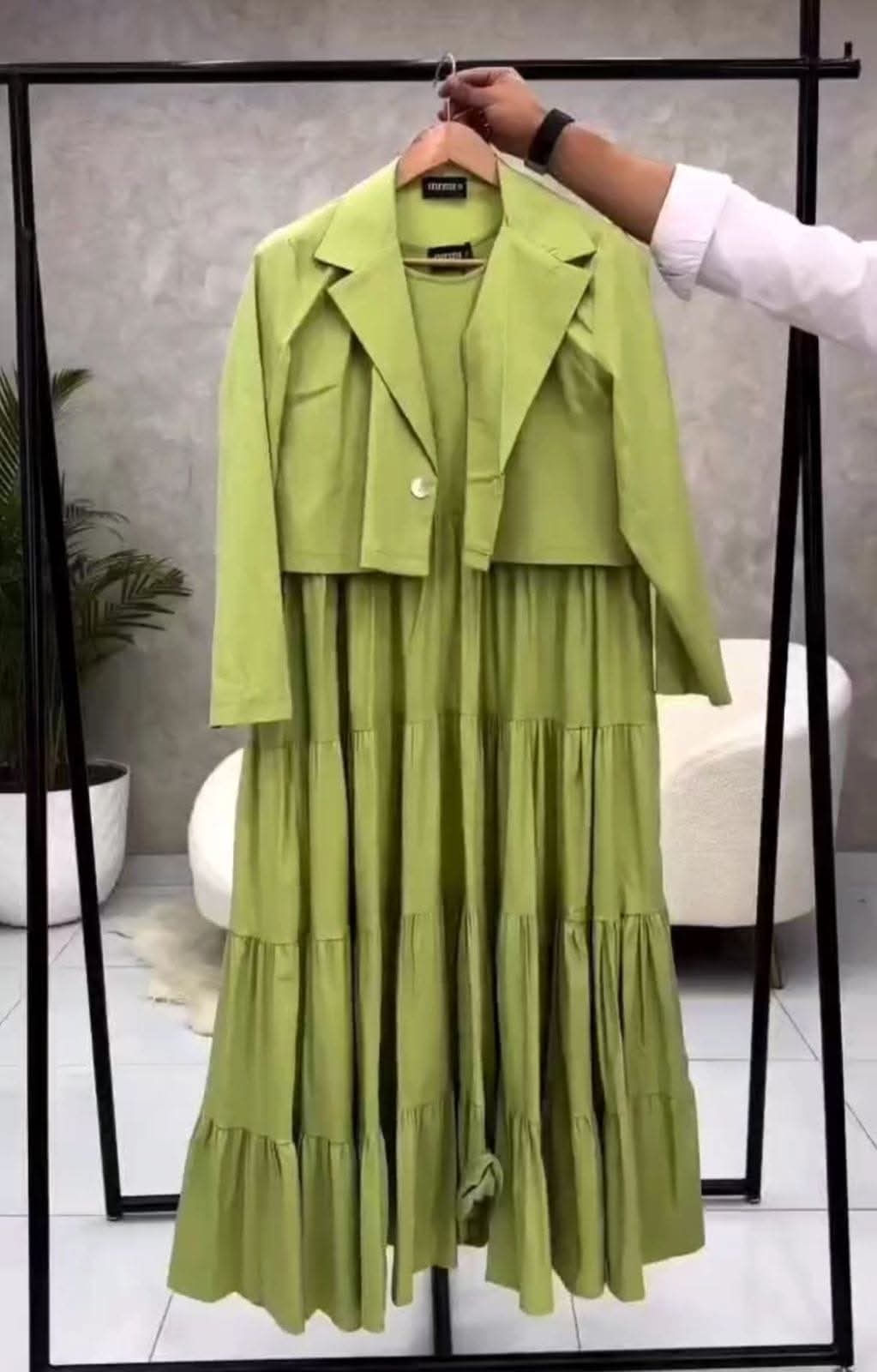 QALBEENA WINTER COATWEAR FROCK