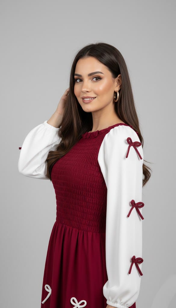 Bow Charm Maxi Dress