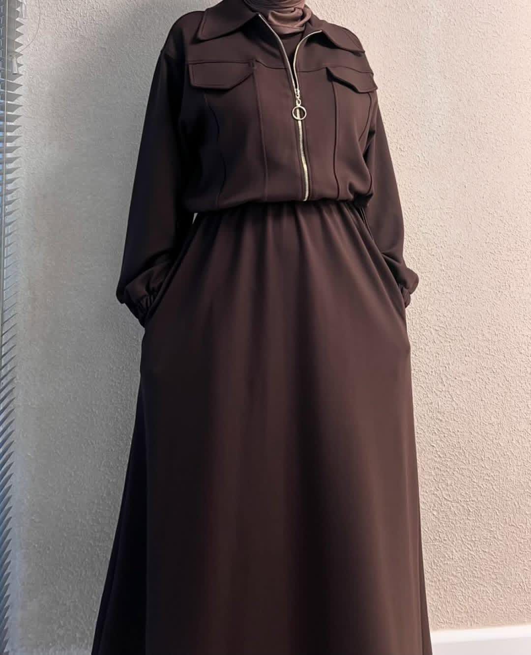 QALBEENA ZIPER COATY MAXY
