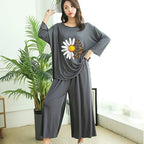 Qalbeena sunflower sleep wear
