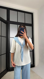 Tie & Draped Co-Ord Set