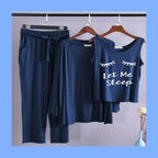 Qalbeena Comfy Nights Three Piece Blue
