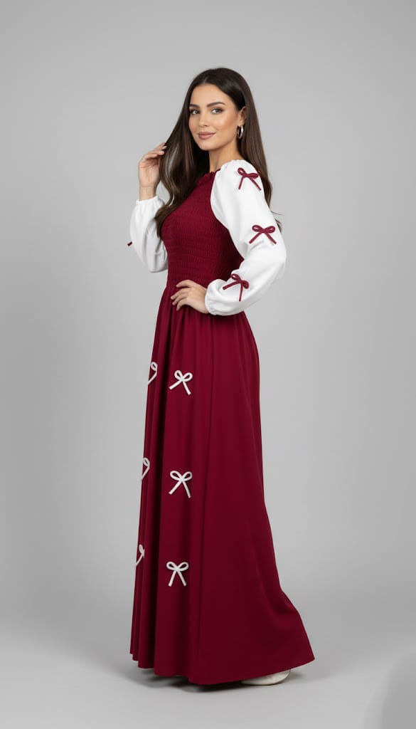 Bow Charm Maxi Dress