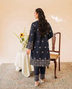 QALBEENA SILK EMBROIDERY 2PC