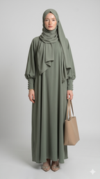 Olive Abaya With Stoller