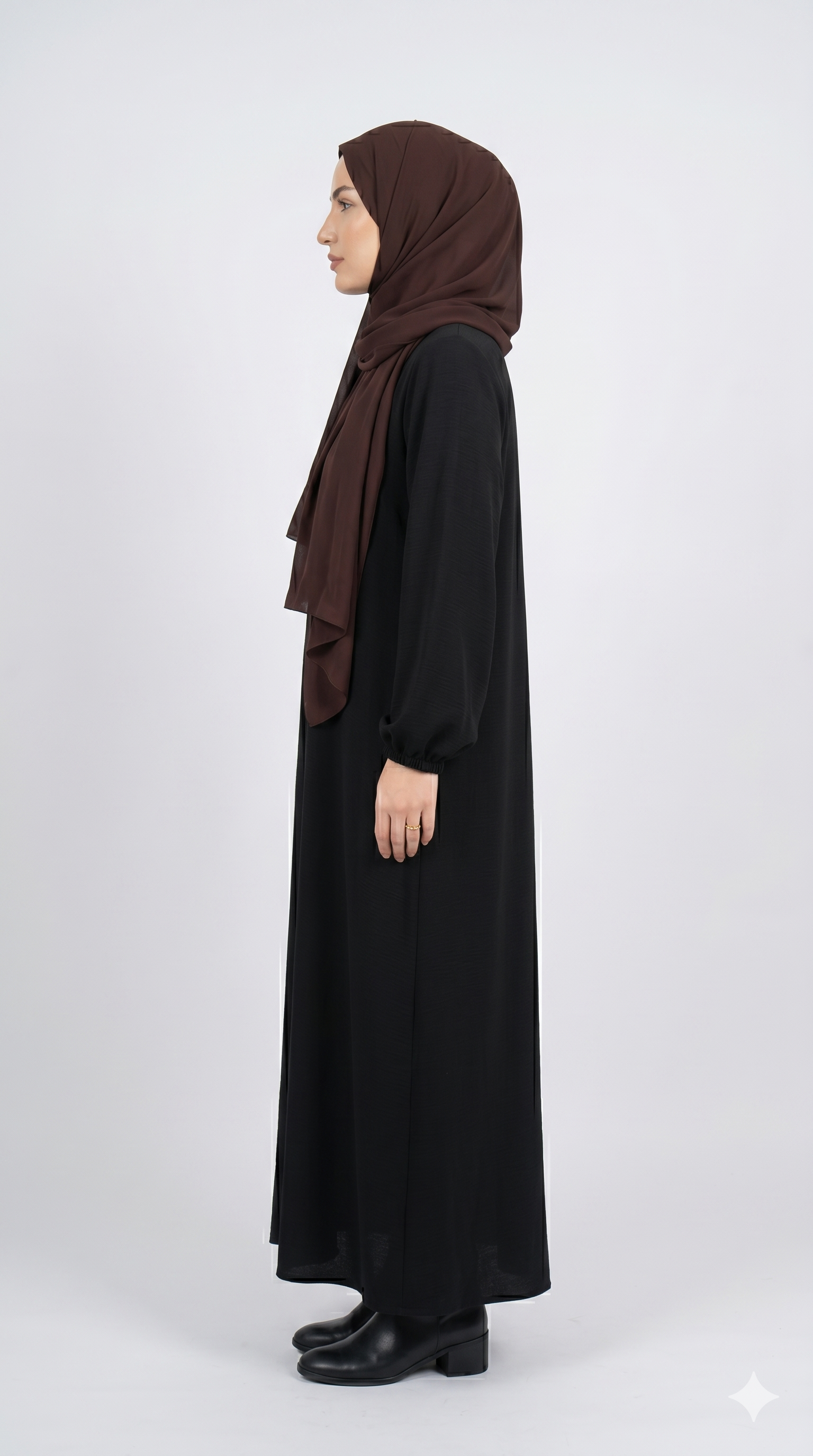 Hayat Black Abaya With Stoller