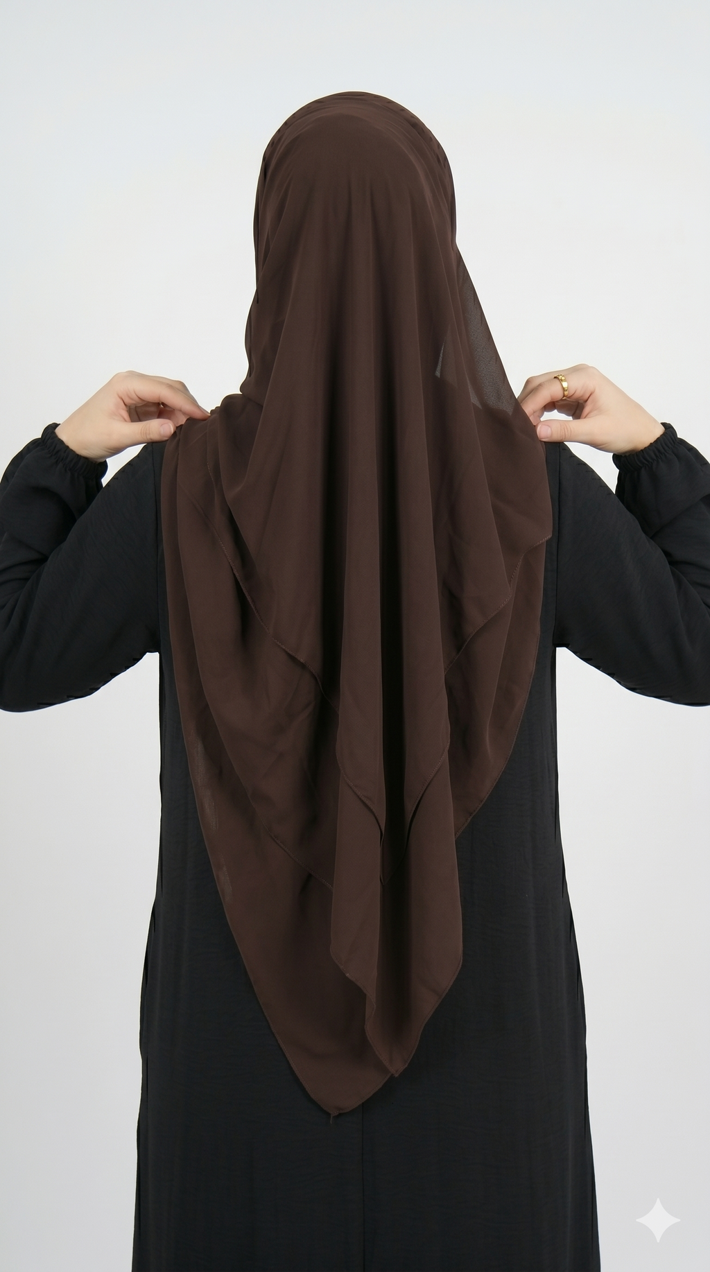 Hayat Black Abaya With Stoller
