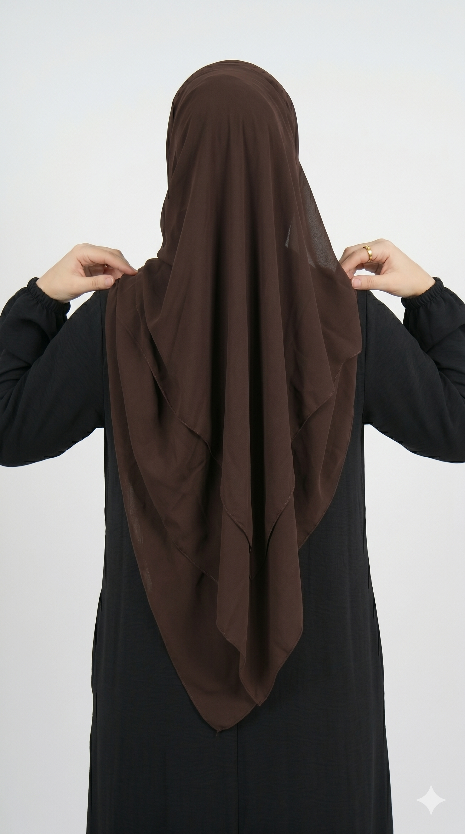 Hayat Black Abaya With Stoller