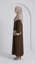 Modest Badam Abaya with Stoller