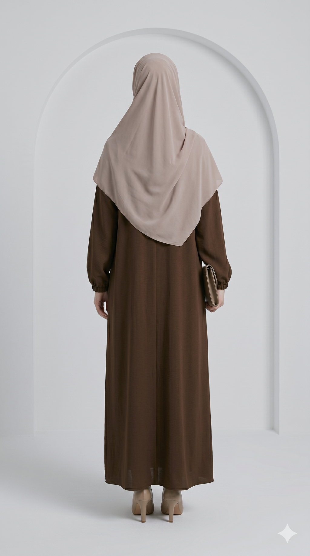 Modest Badam Abaya with Stoller