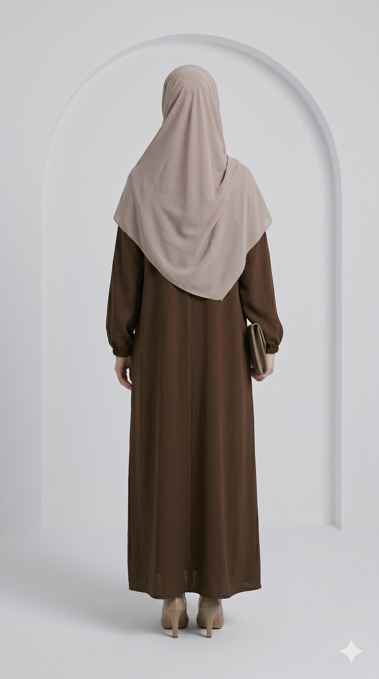 Modest Badam Abaya with Stoller