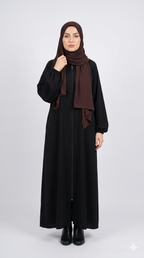 Hayat Black Abaya With Stoller