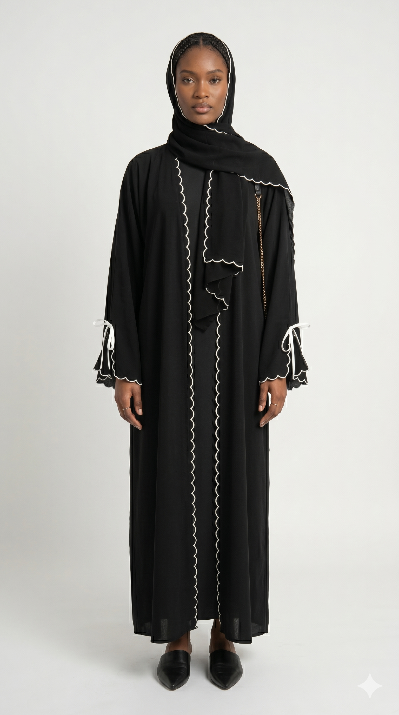 The Luna Ribbon Abaya With Stoller