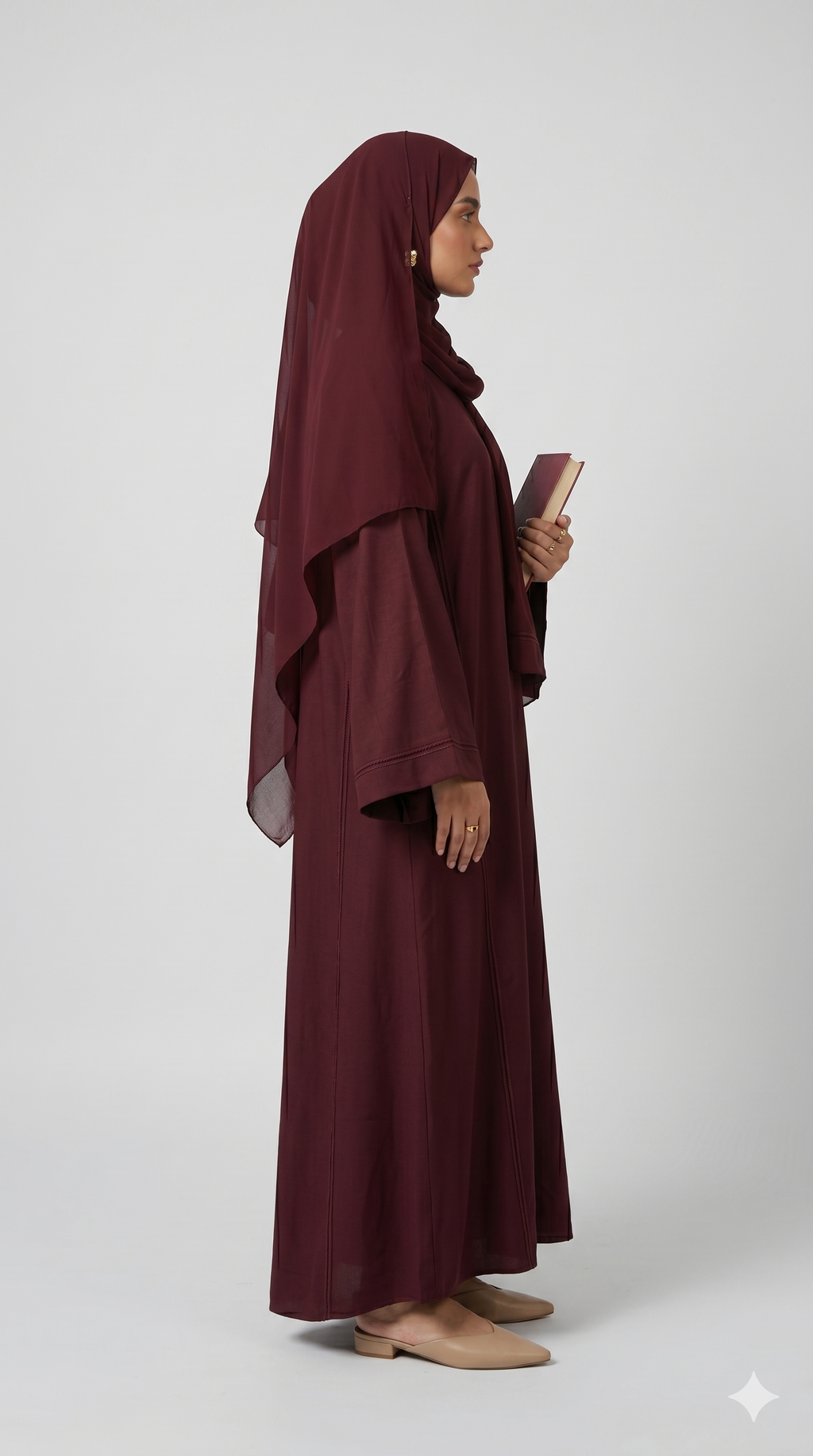 PLUM ABAYA BY BADAM