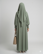 Olive Abaya With Stoller