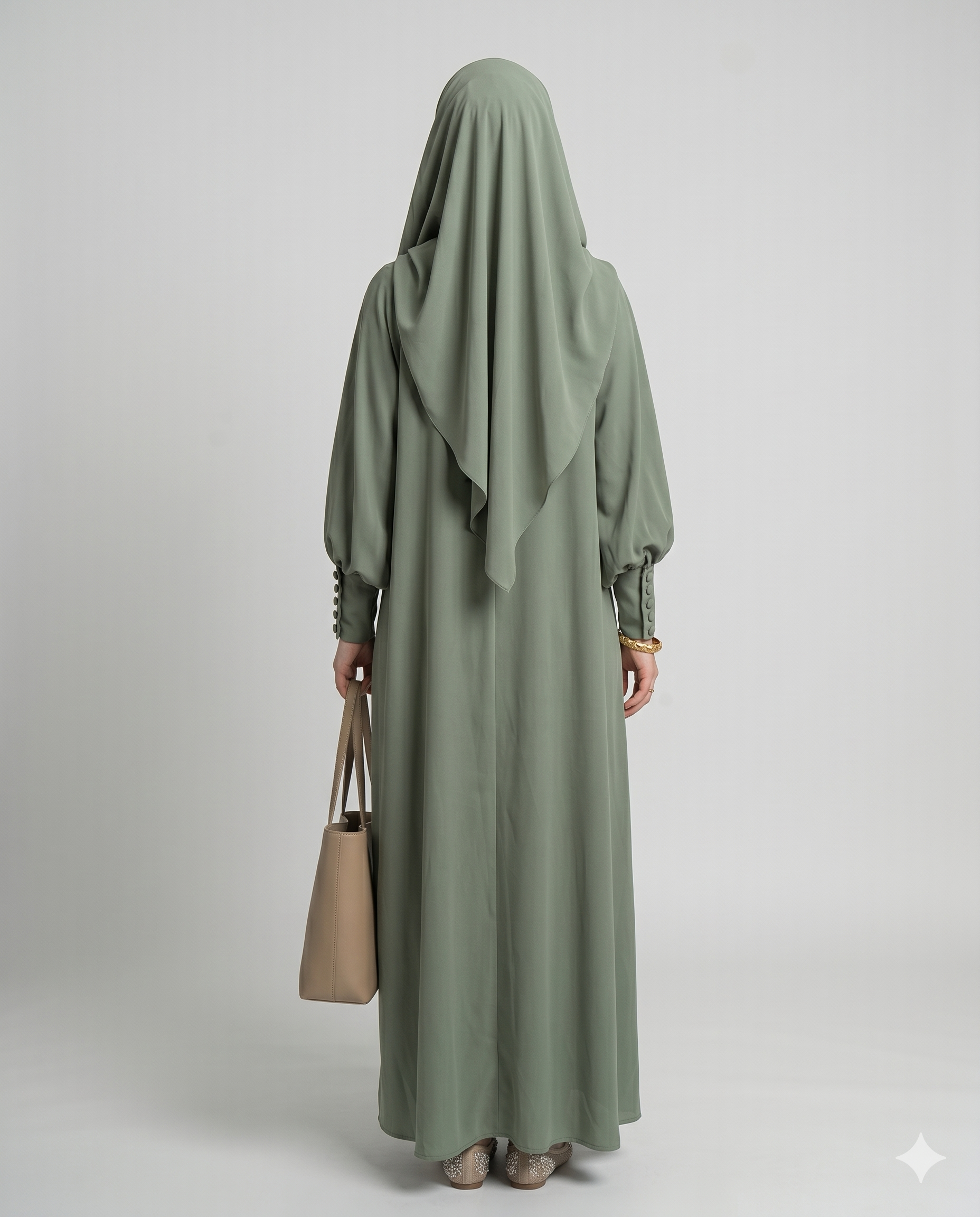 Olive Abaya With Stoller