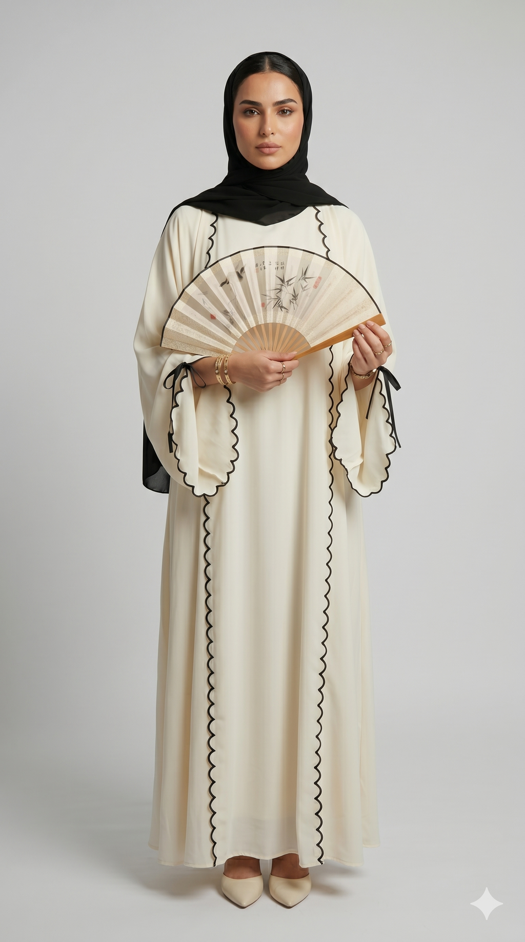 The Luna Ribbon Abaya With Stoller