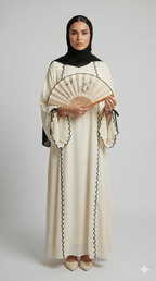 The Luna Ribbon Abaya With Stoller