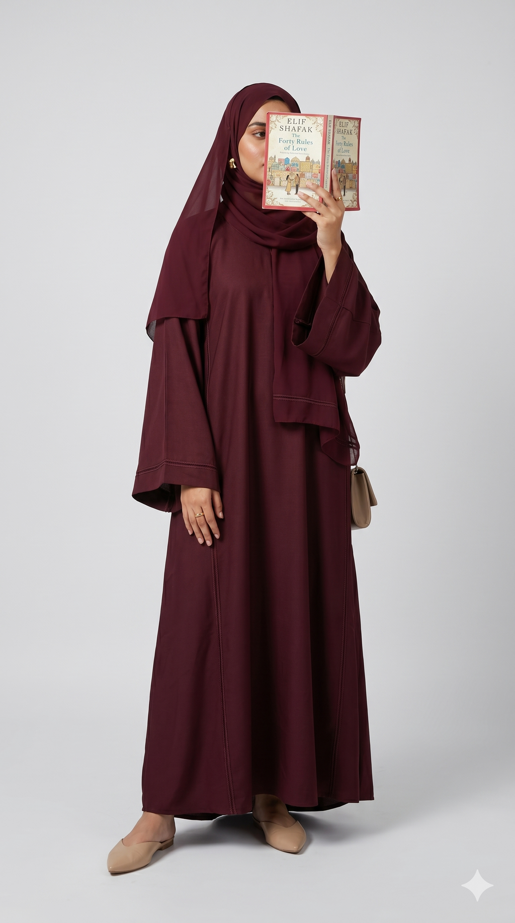 PLUM ABAYA BY BADAM