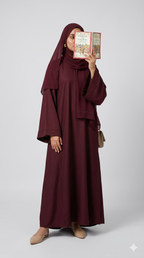 PLUM ABAYA BY BADAM