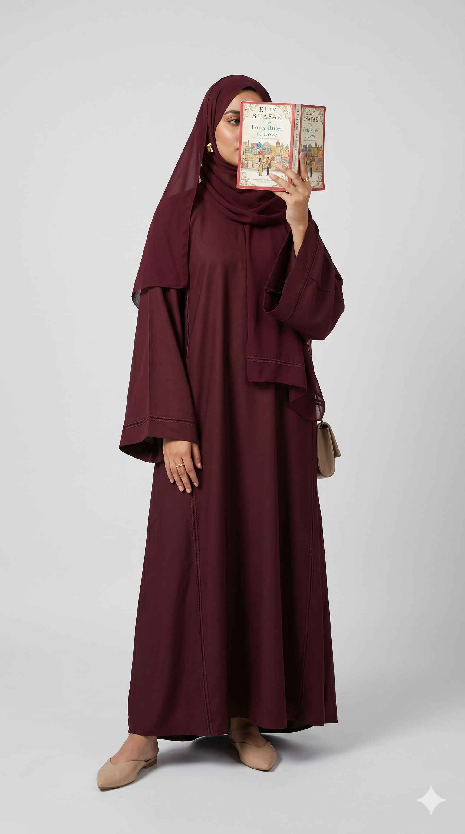 PLUM ABAYA BY BADAM