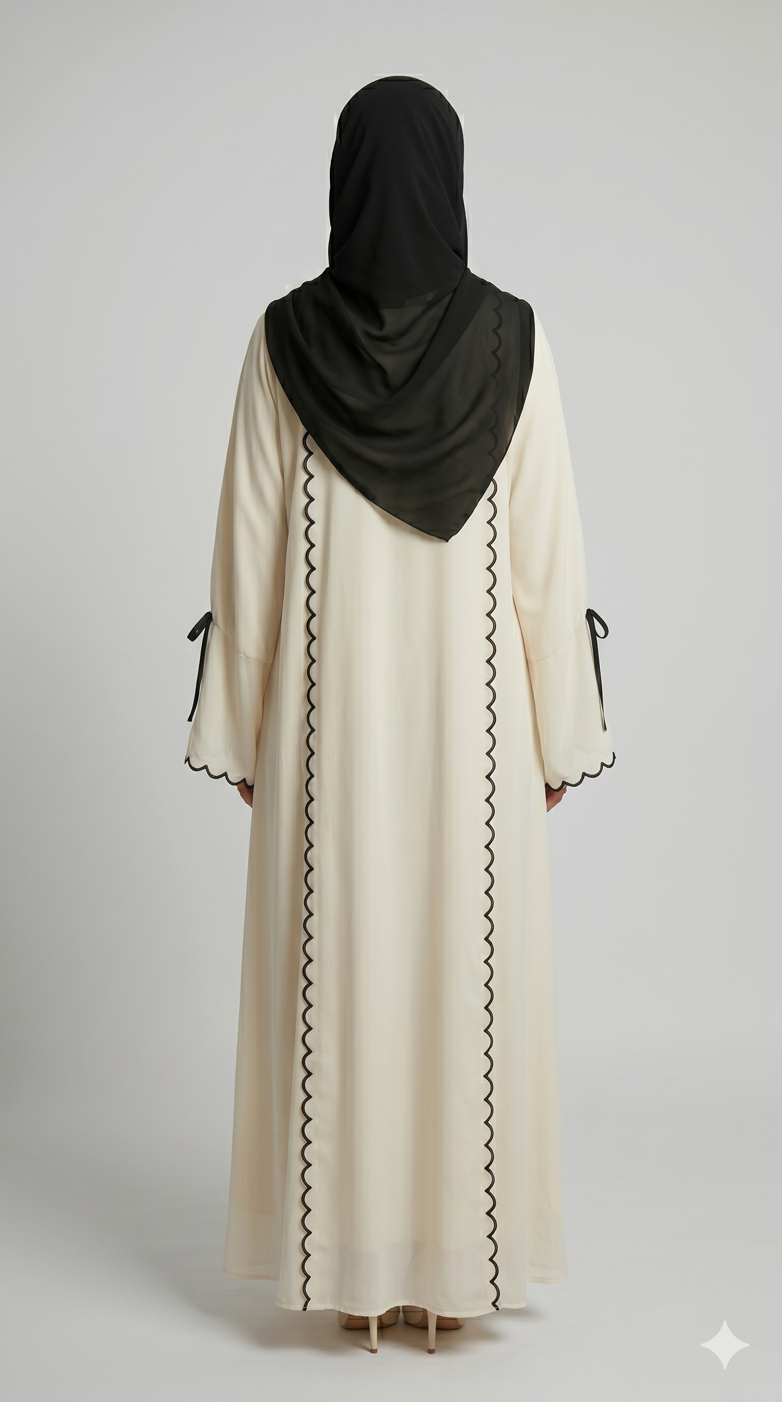 The Luna Ribbon Abaya With Stoller