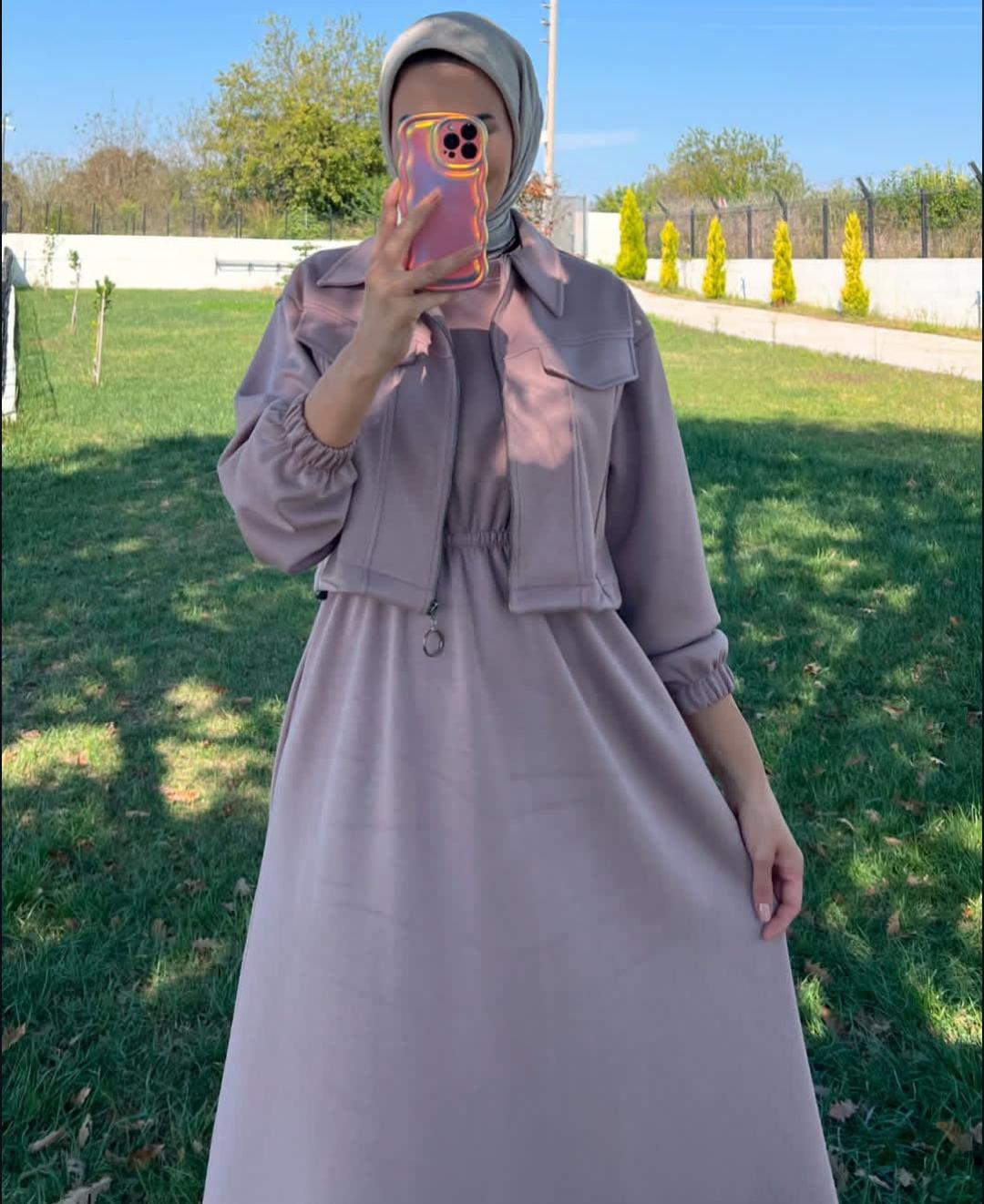 QALBEENA ZIPER COATY MAXY
