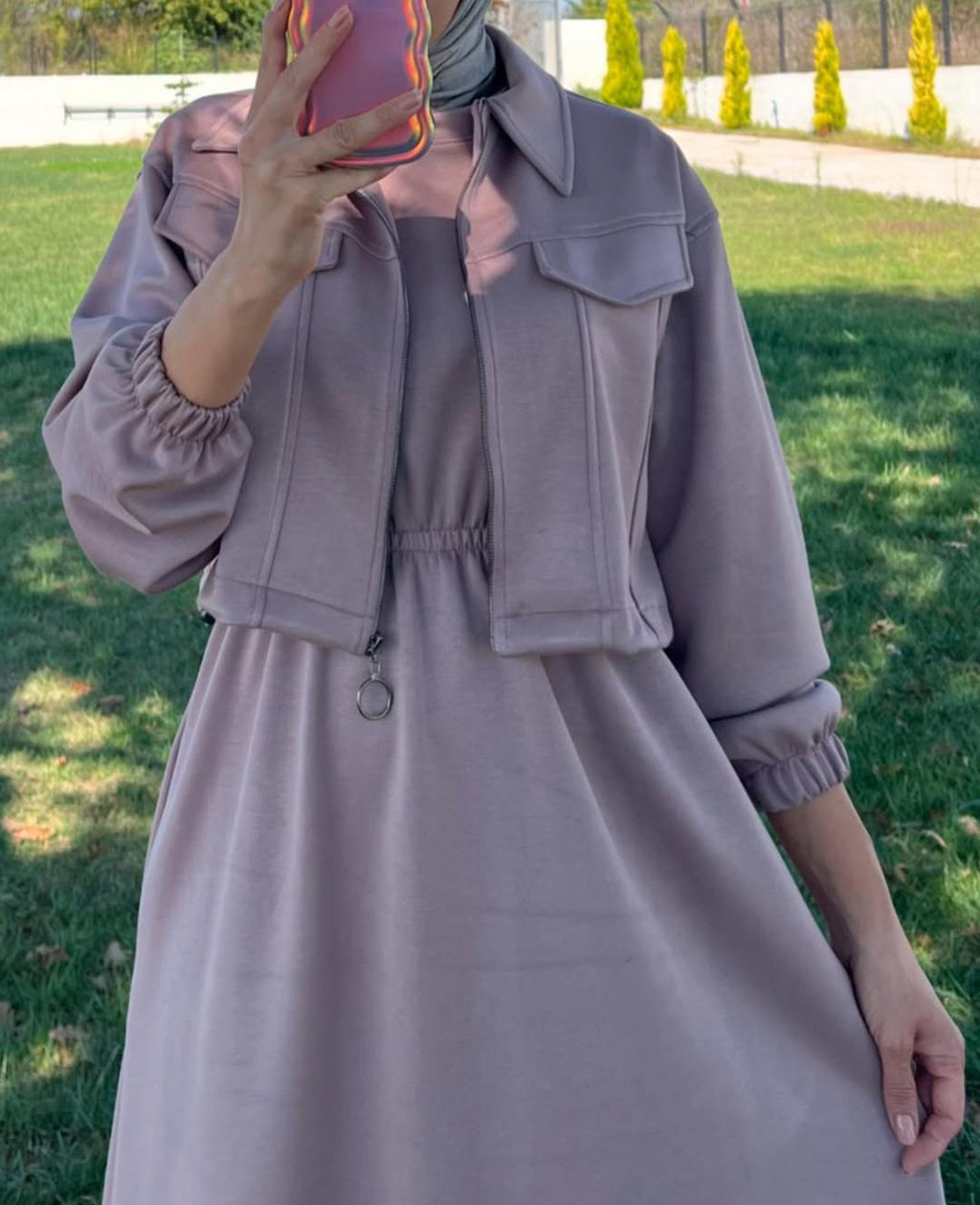 QALBEENA ZIPER COATY MAXY