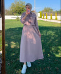 QALBEENA ZIPER COATY MAXY