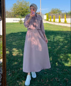 QALBEENA ZIPER COATY MAXY