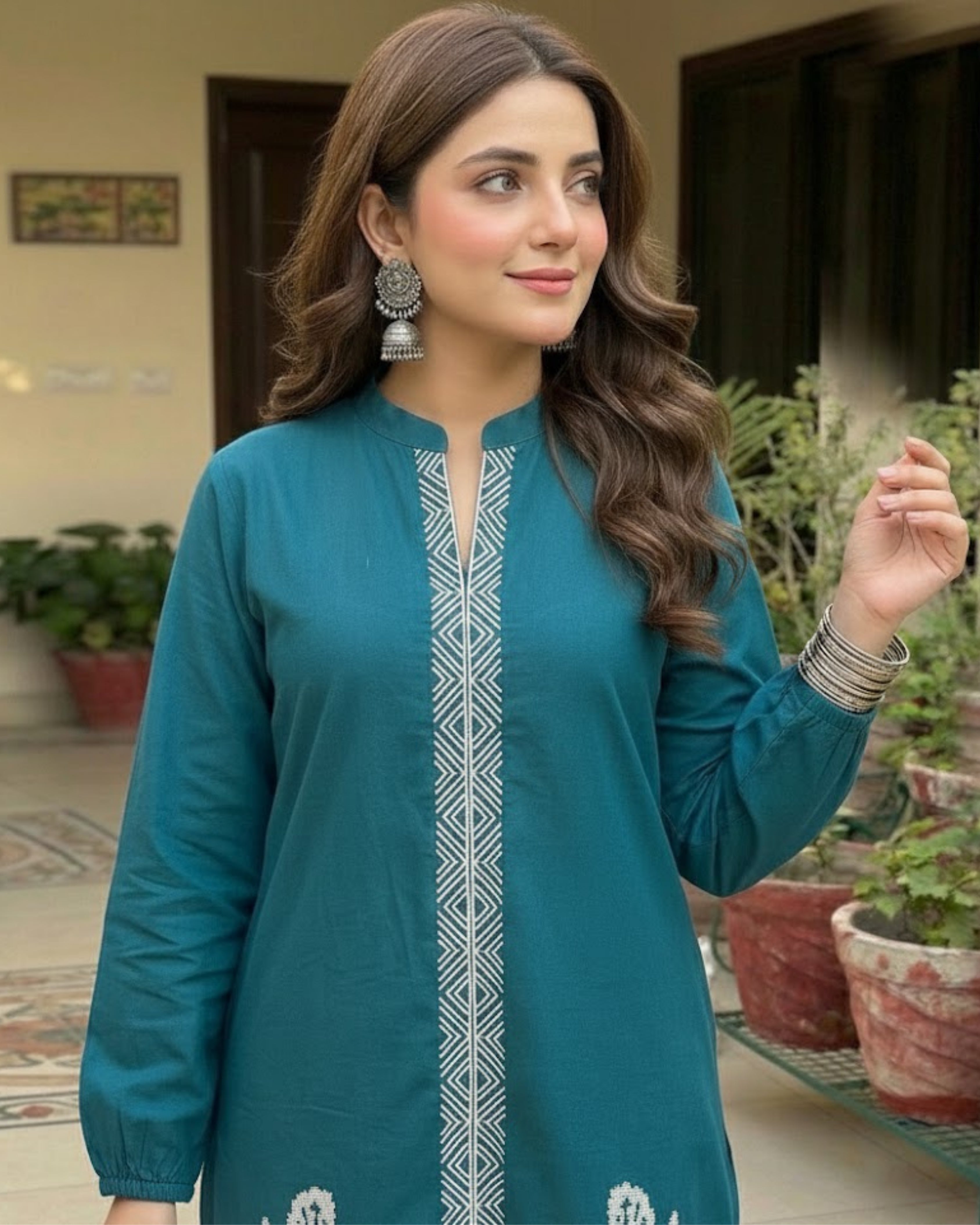 Zarqash – Cotton Embroidered 2PCS