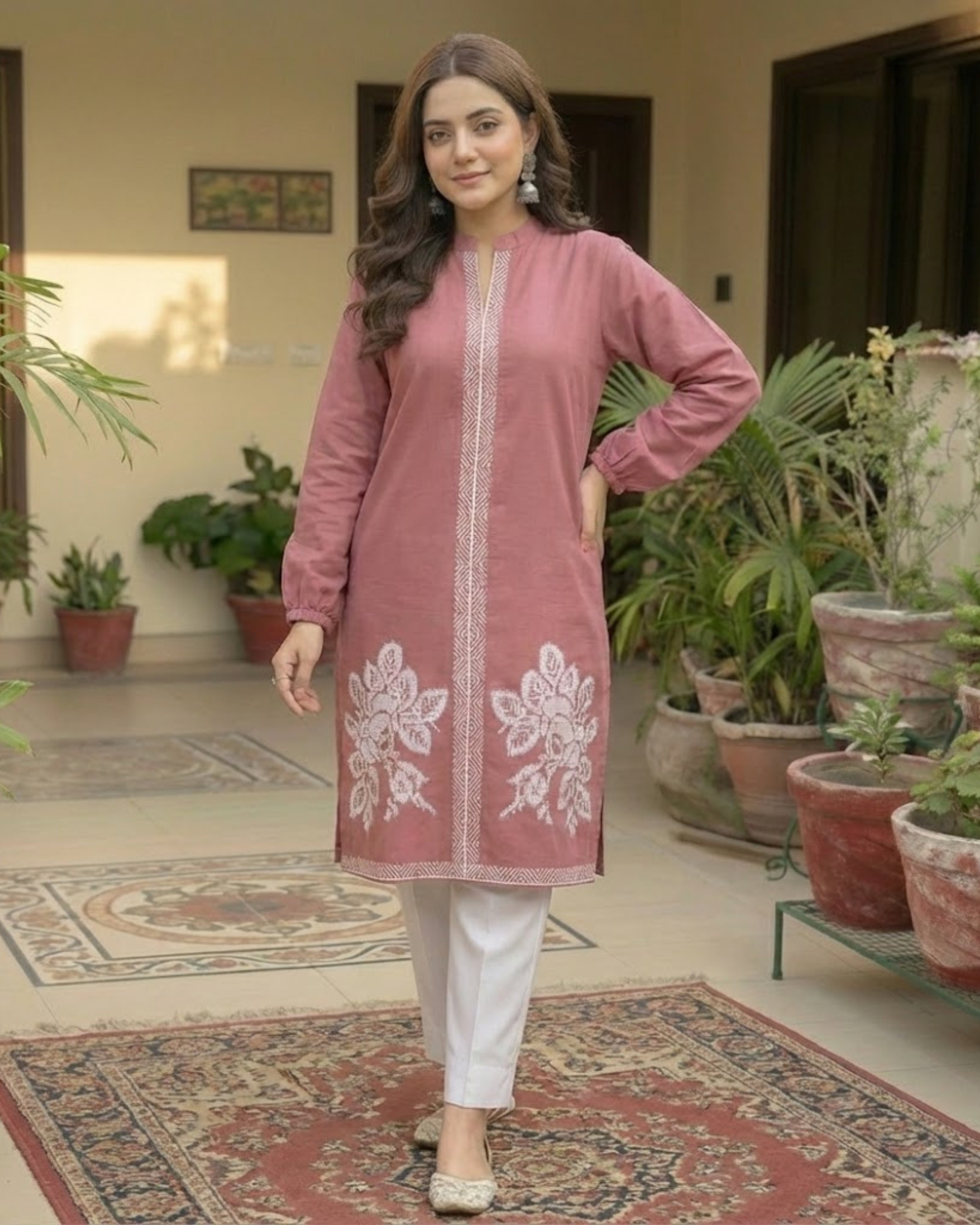 Zarqash – Cotton Embroidered 2PCS