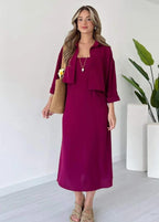 Qalbeena Long Coati 2pc Set