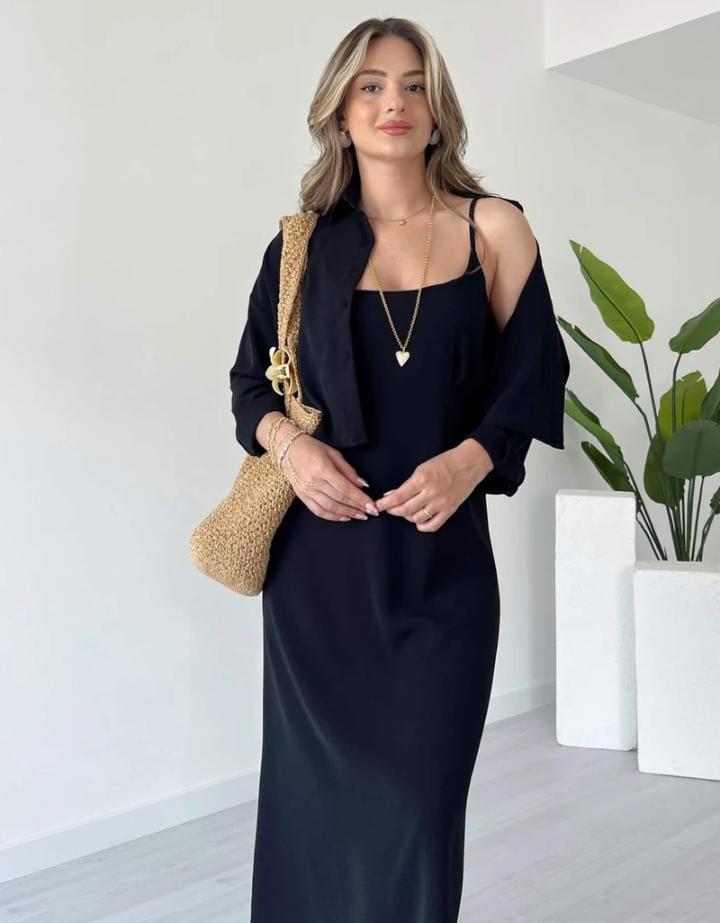Qalbeena Long Coati 2pc Set