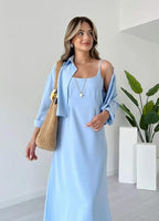 Qalbeena Long Coati 2pc Set
