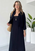 Qalbeena Long Coati 2pc Set