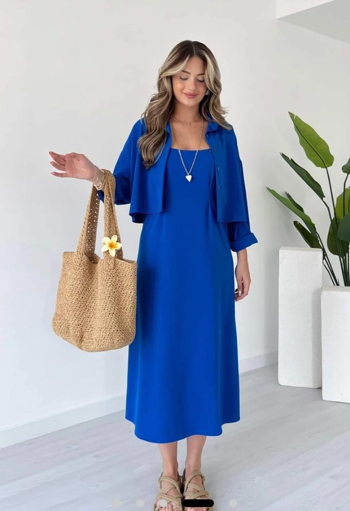 Qalbeena Long Coati 2pc Set