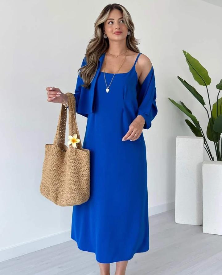 Qalbeena Long Coati 2pc Set