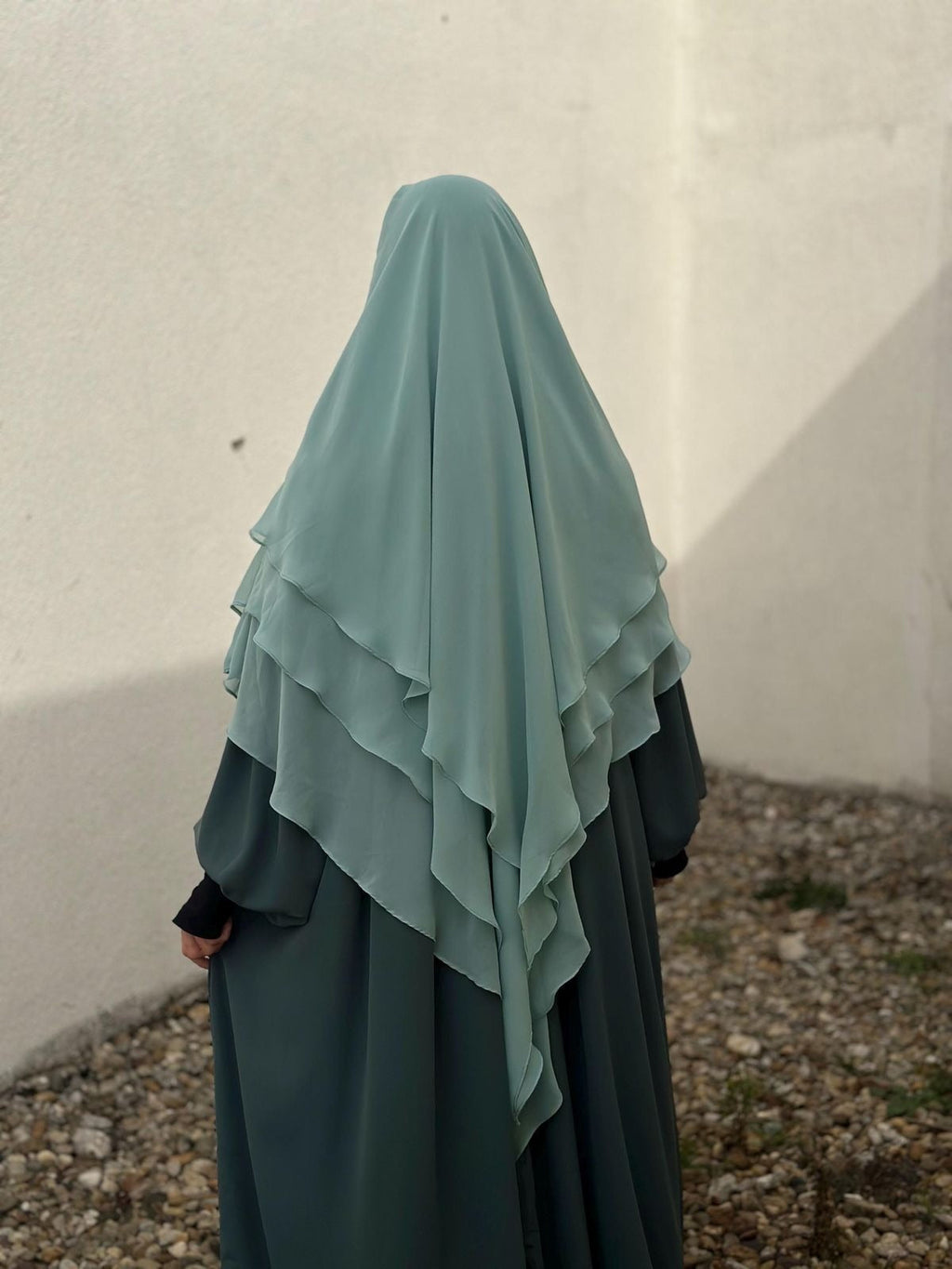 Elegance Tiered Chiffon Khimar