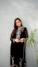 Zari Noir Longline 3-Piece