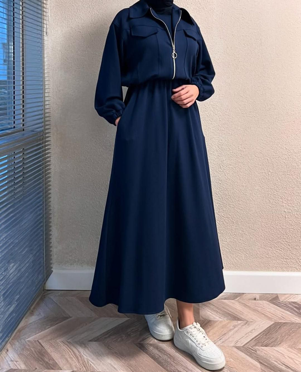 Winter Fleece Zipper Coati Maxi
