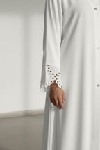 Ayra White Grace Only Abaya