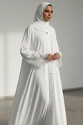 Ayra White Grace Only Abaya