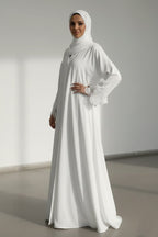 Ayra White Grace Only Abaya