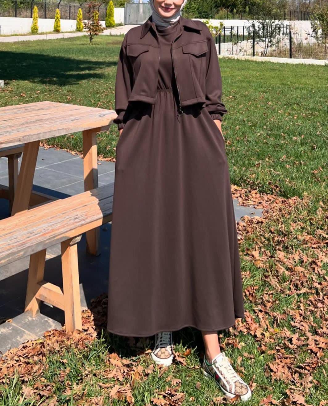 QALBEENA ZIPER COATY MAXY