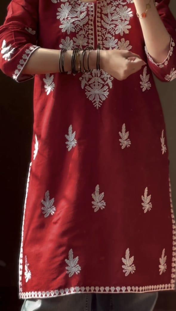 Qalbeena Embroided Indian Kurti
