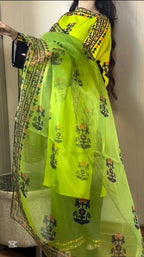 Zest Tribal 3-Piece Set – Neon Lime & Midnight Black
